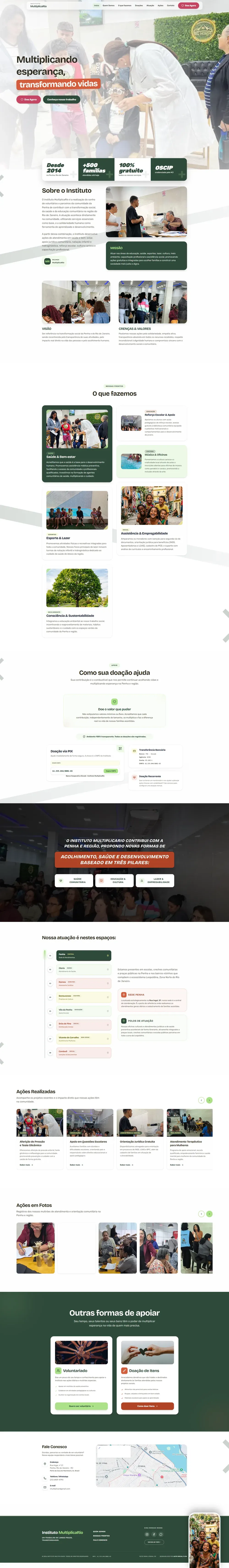 Site criado para Instituto MultiplicaRio — ONG